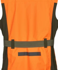 Pinewood Men's Furudal Dog Handler Vest Orange/Moss Green New