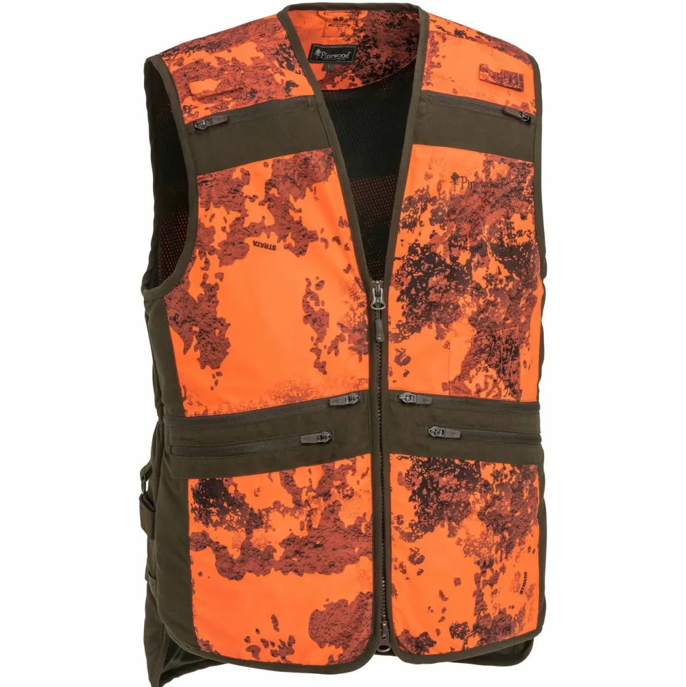Discount Men's Furudal Hunter Pro Camou Vest Strata Blaze/Suede Brown Västar Herr