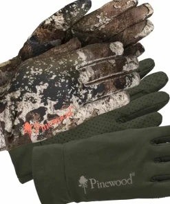Pinewood Men's Furudal Liner Glove 2 Pack Strata/Moss Green New