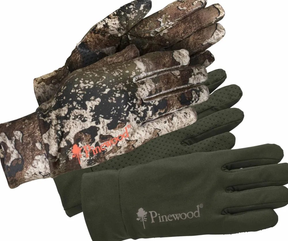 Pinewood Men's Furudal Liner Glove 2 Pack Strata/Moss Green New
