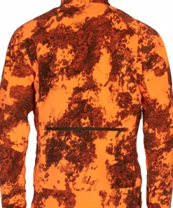 Pinewood Men's Furudal Reversible Camou Fleece Jacket Hunting Brown/Strata Blaze Hot