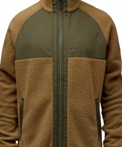 Pinewood Men's Pile Fleece Jacket D.sand/mossgreen
