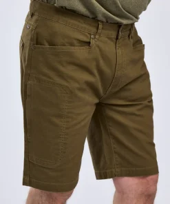 Pinewood Men's Värnamo Vintage Canvas Shorts Olive Brown Best