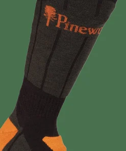 Pinewood Technical Long Wool Socks Dark Green/Green