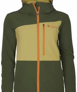 Pinewood Women's Abisko Light Stretch Jacket Goldenhay/Mossgreen Clearance