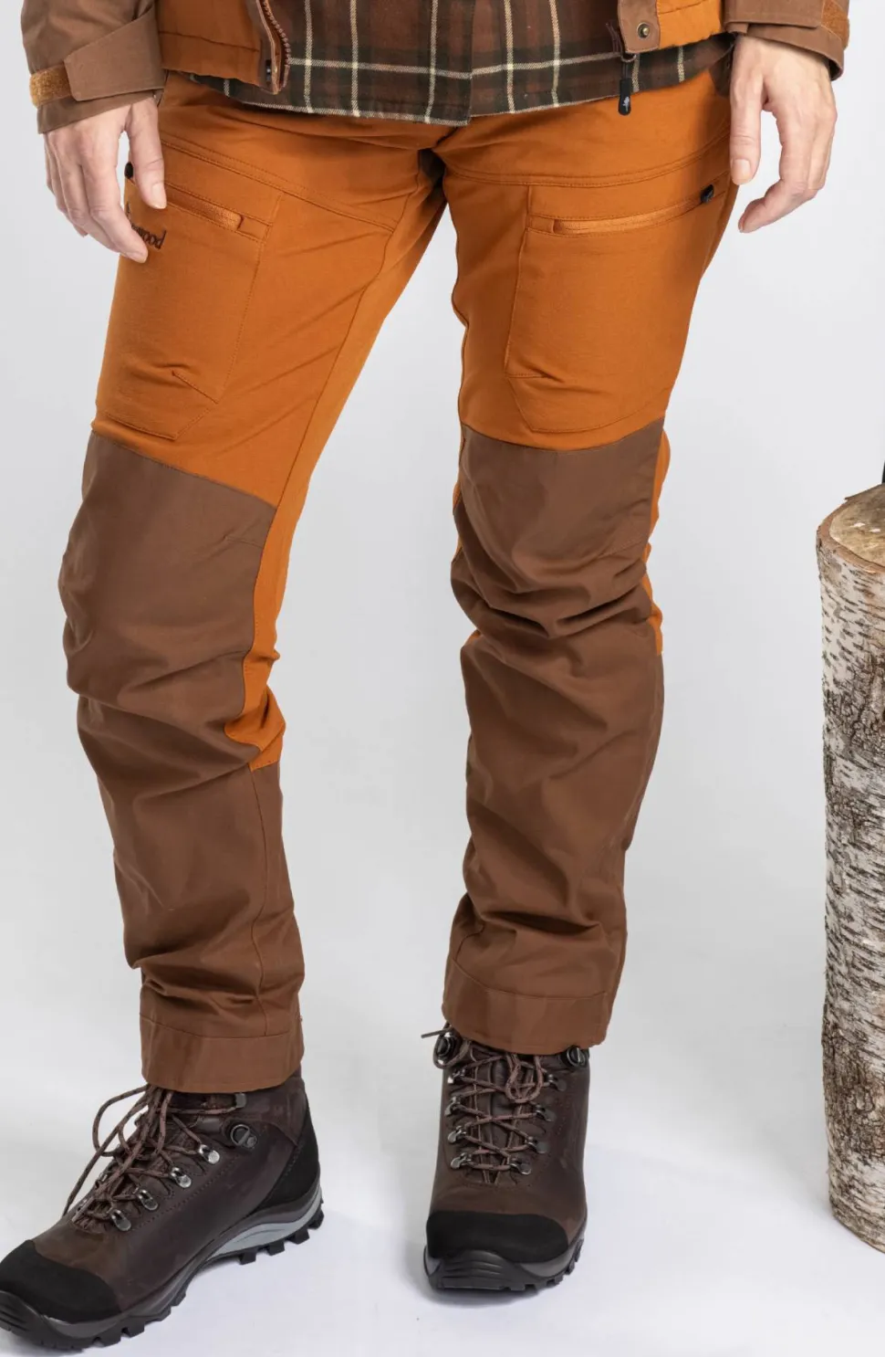 Pinewood Women's Finnveden Hybrid Extreme Trousers Fudge/Nougat