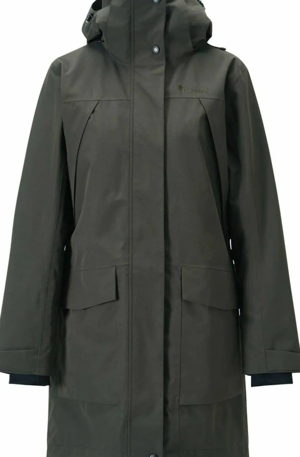Pinewood Women's Rain Parka Dark Green Best