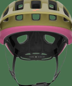 POC Cularis MTB Helmet Olivine Green Matt/Thulite Pink Mat