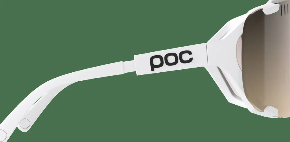 POC Devour Mid Bike Sunglasses Hydrogen White/Clarity Trail /Partly Sunny Silver