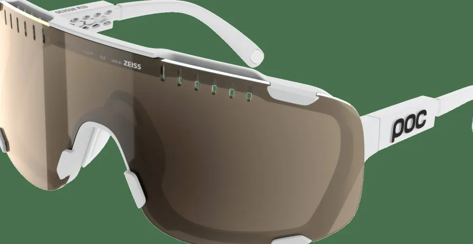 POC Devour Mid Bike Sunglasses Hydrogen White/Clarity Trail /Partly Sunny Silver