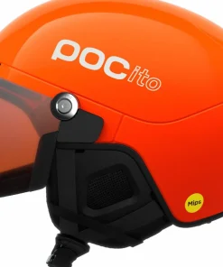 Clearance Kids' ito Obex Visor Fluorescent Orange/Clarity ito/Partly Sunny/Light Orange Snowboard