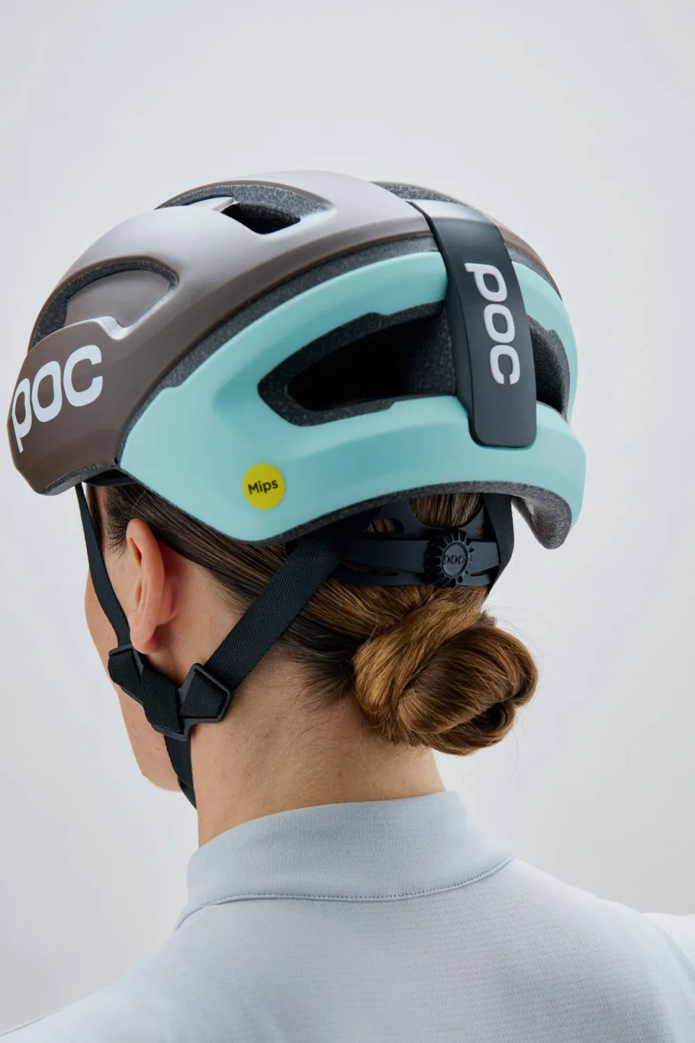 POC Omne Air Mips Cycling Helmet Bronzite Brown Matt/Lazurite Blue Matt Clearance