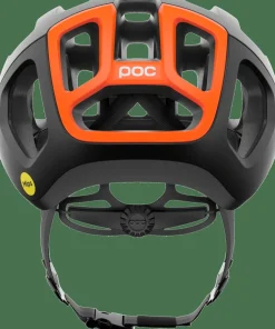 POC Ventral Air Mips Cycling Helmet Uranium Black Matt/Fluorescent Orange Matt