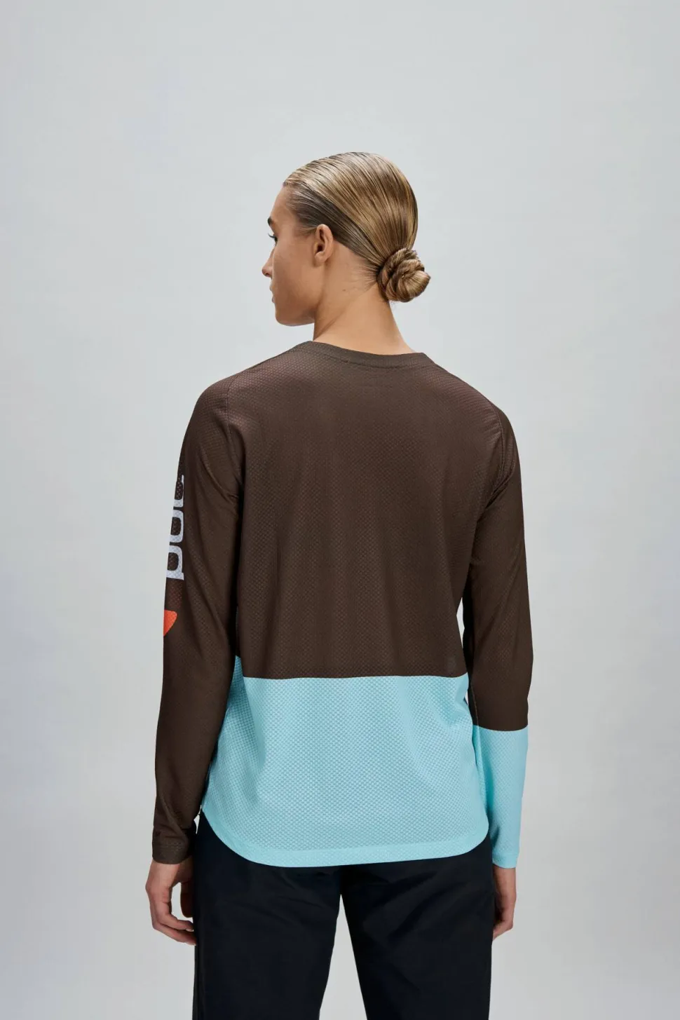POC Women's Motion Air Long Sleeve MTB Jersey Bronzite Brown/Lazurite Blue