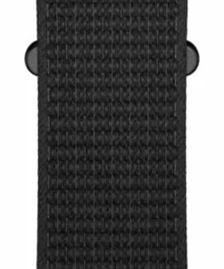 Polar Wristband Hook & Loop Nylon 22mm Black Svart Discount