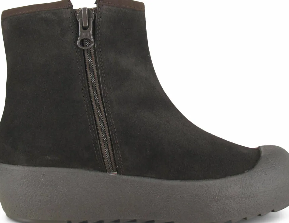Pomar Women's Kallio GORE-TEX Ankle Boot Bark Suede(fur L) Curling