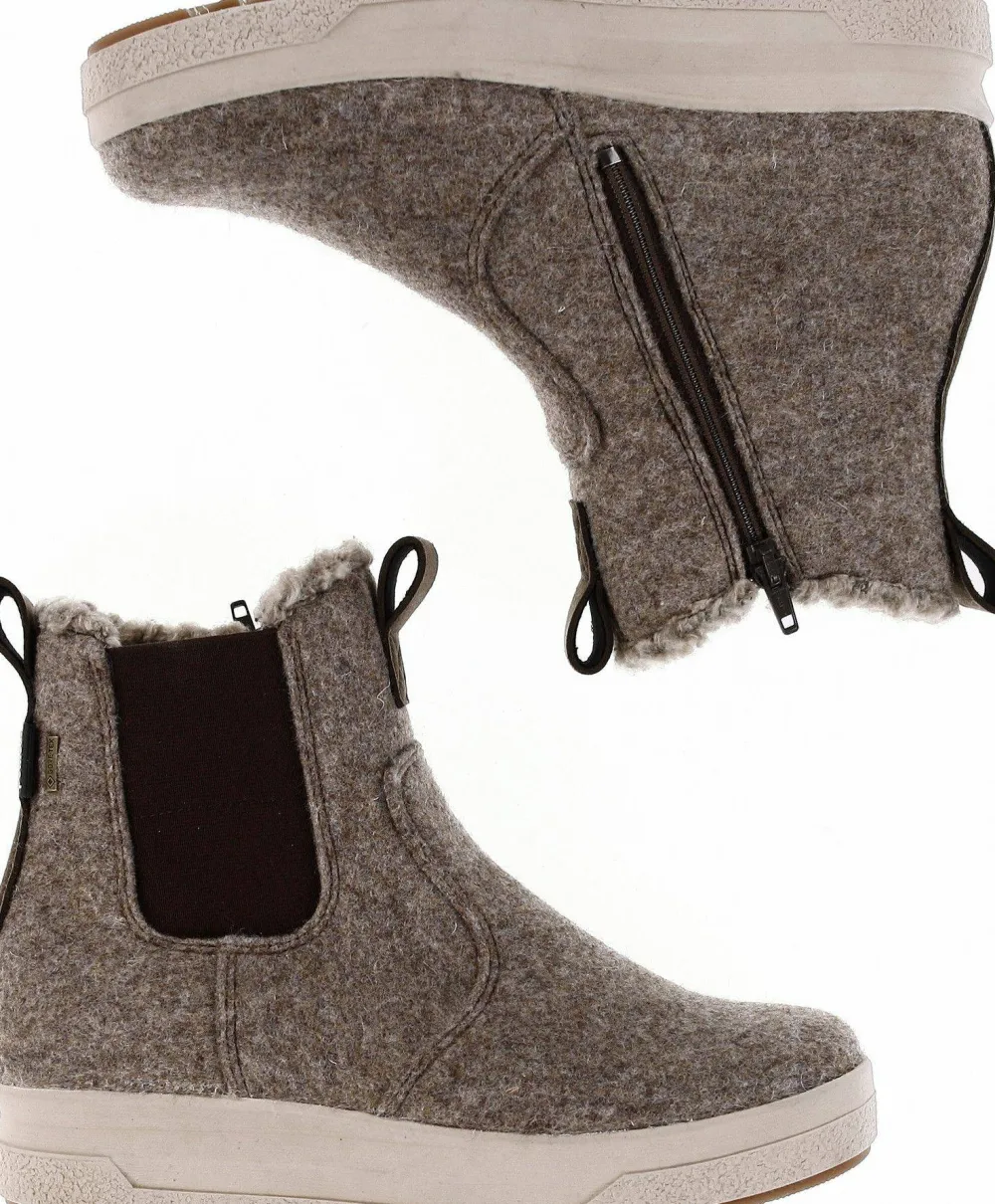 Pomar Women´s Kevo GORE-TEX Ankle Boot Sand Felt/Bark Micro Outlet