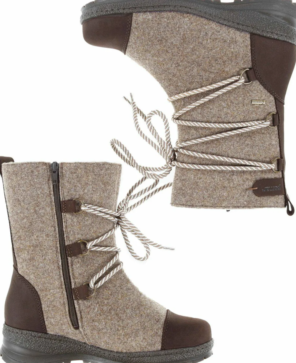 Pomar Women's Koli XW GORE-TEX® Felt Boots Sand/Brown Online