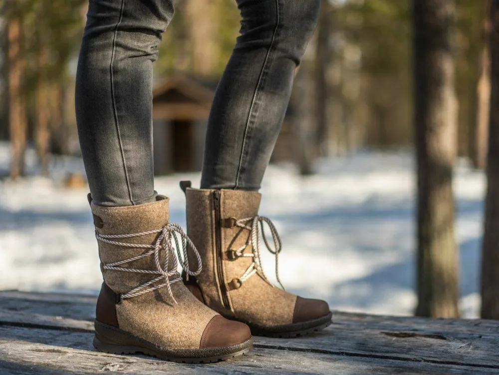 Pomar Women's Koli XW GORE-TEX® Felt Boots Sand/Brown Online