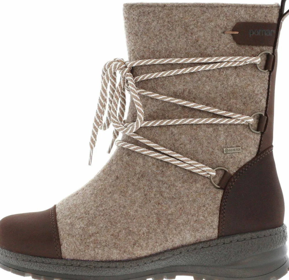 Pomar Women's Koli XW GORE-TEX® Felt Boots Sand/Brown Online