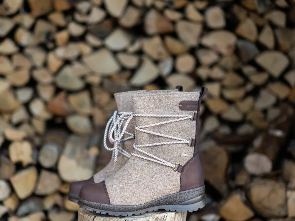 Pomar Women's Koli XW GORE-TEX® Felt Boots Sand/Brown Online