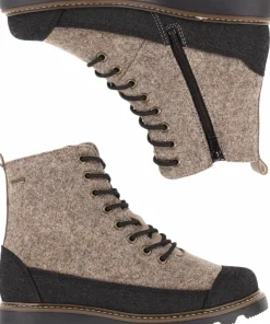 Pomar Women's Perho GORE-TEX Ankle Boot Sand Felt/Pu-Suede Hot