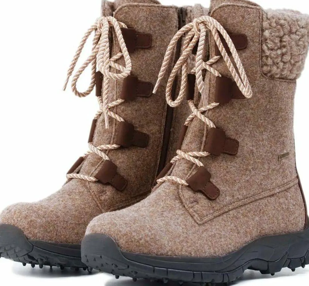 Pomar Women's Riekko GORE-TEX Boot Sand Felt/Bark Hot