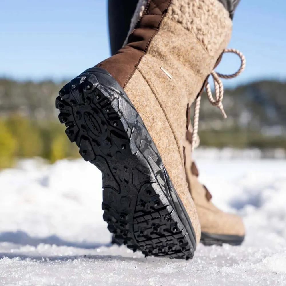 Pomar Women's Riekko GORE-TEX Boot Sand Felt/Bark Hot