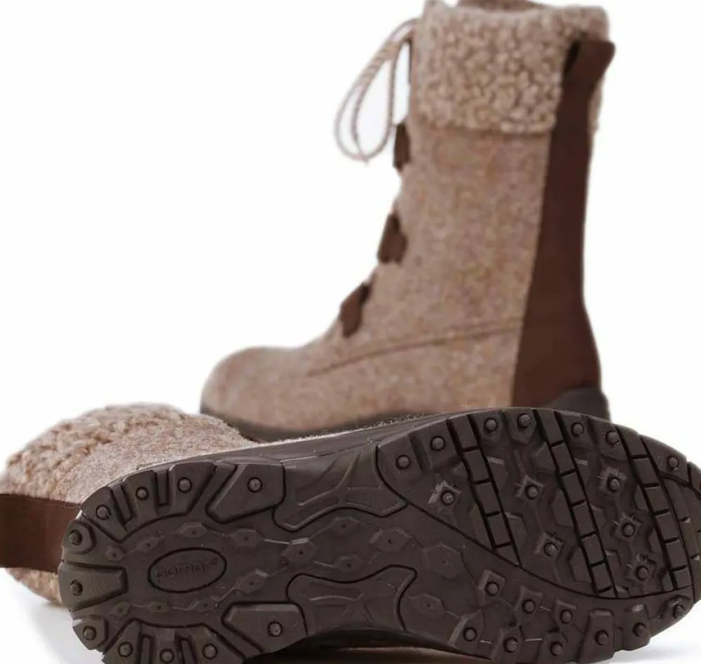 Pomar Women's Riekko GORE-TEX Boot Sand Felt/Bark Hot