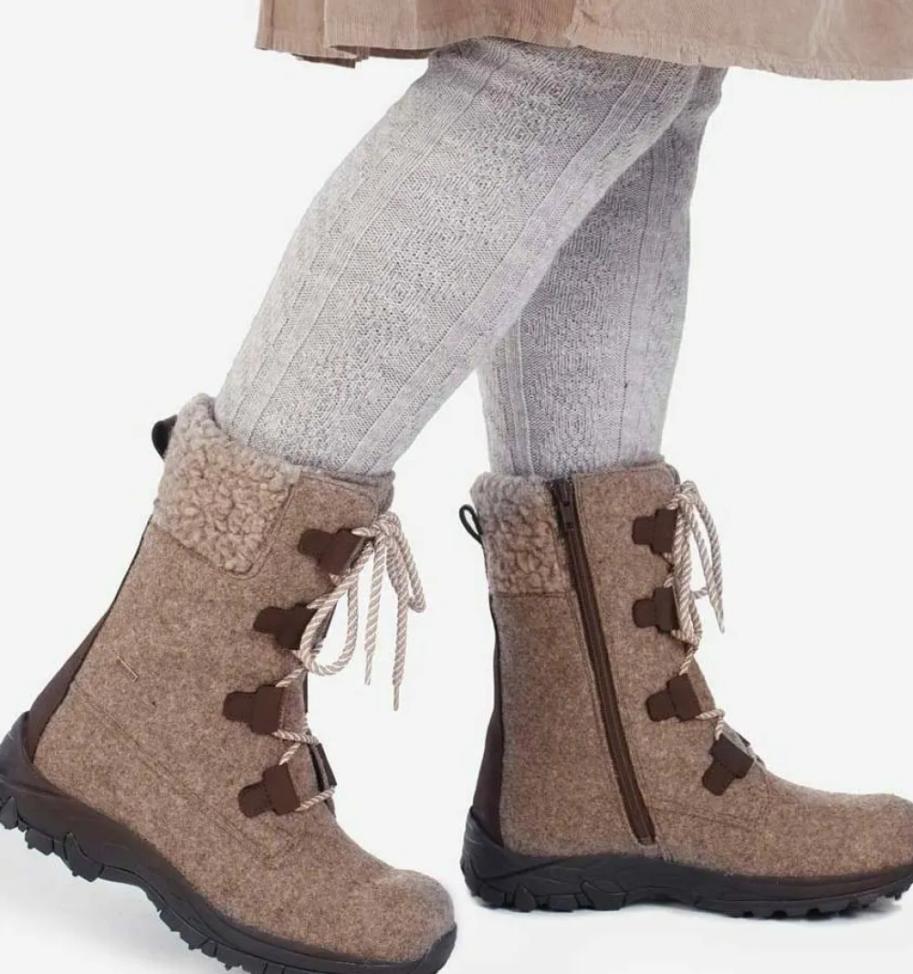 Pomar Women's Riekko GORE-TEX Boot Sand Felt/Bark Hot