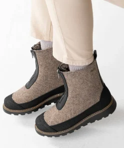 Pomar Women's Unari GORE-TEX Ankle Boot Sand Felt/Pu-Suede Hot