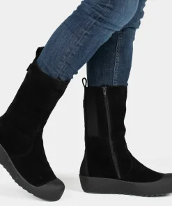Pomar Women's Utu Gore-Tex Winter Boot Black Suede/Waxy (Fur L) Curling Clearance
