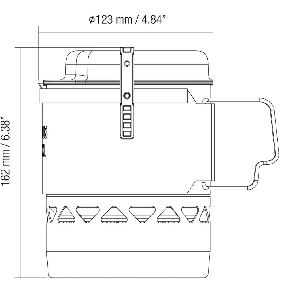 Lite XL Stove System II 1.0 L Black Kök & Tillbehör|Camping