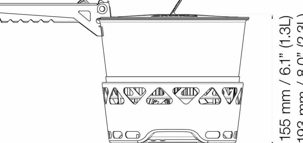 Primetech Stove Set II 2x2.3L W. Pan Kök & Tillbehör