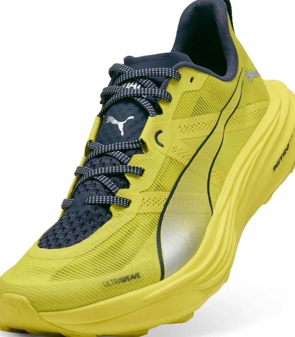 Puma Men's Deviate Nitro Elite Trail Lux Lime-Deep Plum Hot
