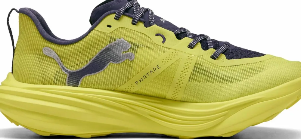 Puma Men's Deviate Nitro Elite Trail Lux Lime-Deep Plum Hot