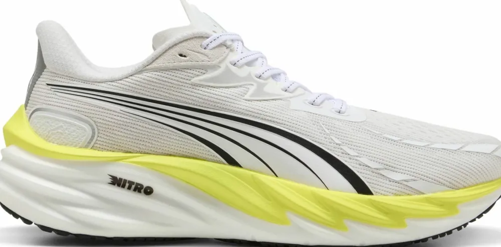 Best Men's Velocity Nitro 4 White-lux Lime Löparskor Herr