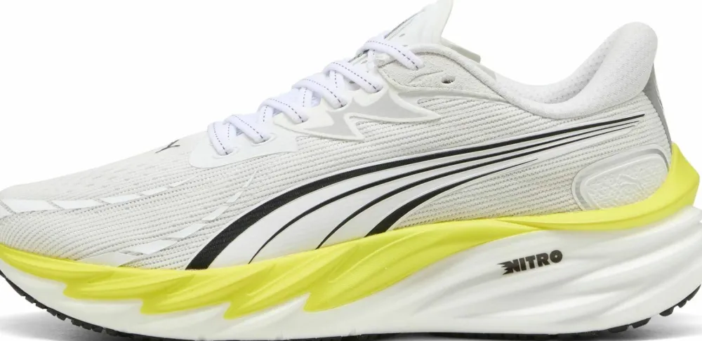 Puma Men's Velocity Nitro 4 White-lux Lime Puma White-lux Lime