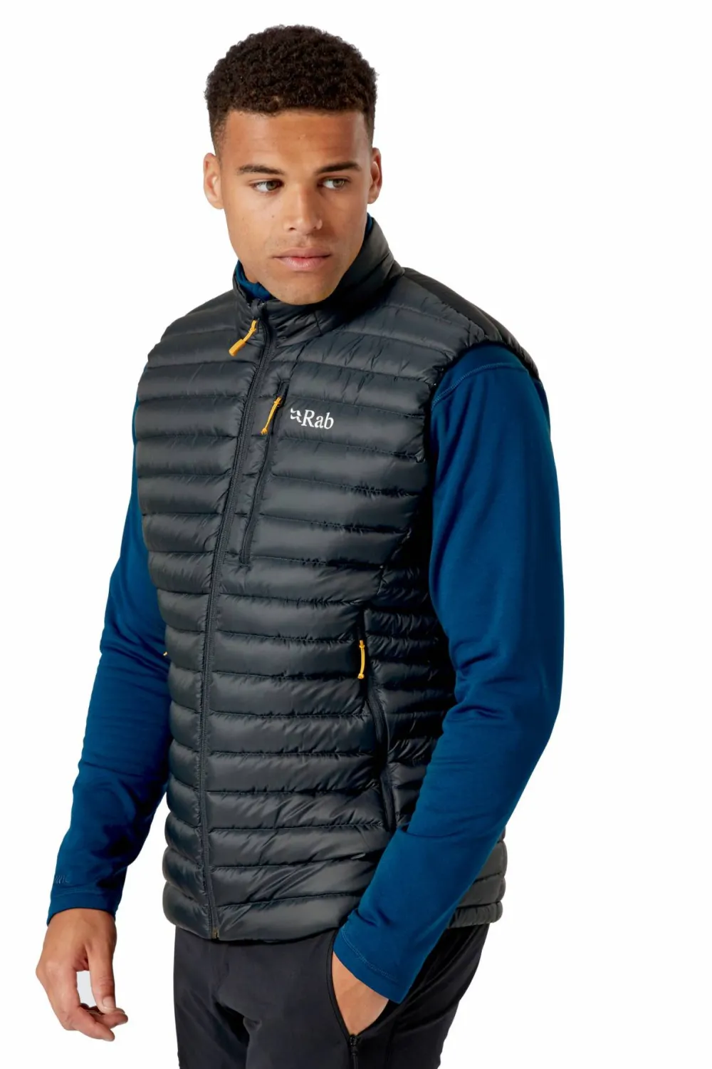 Rab Men's Microlight Down Vest Black New
