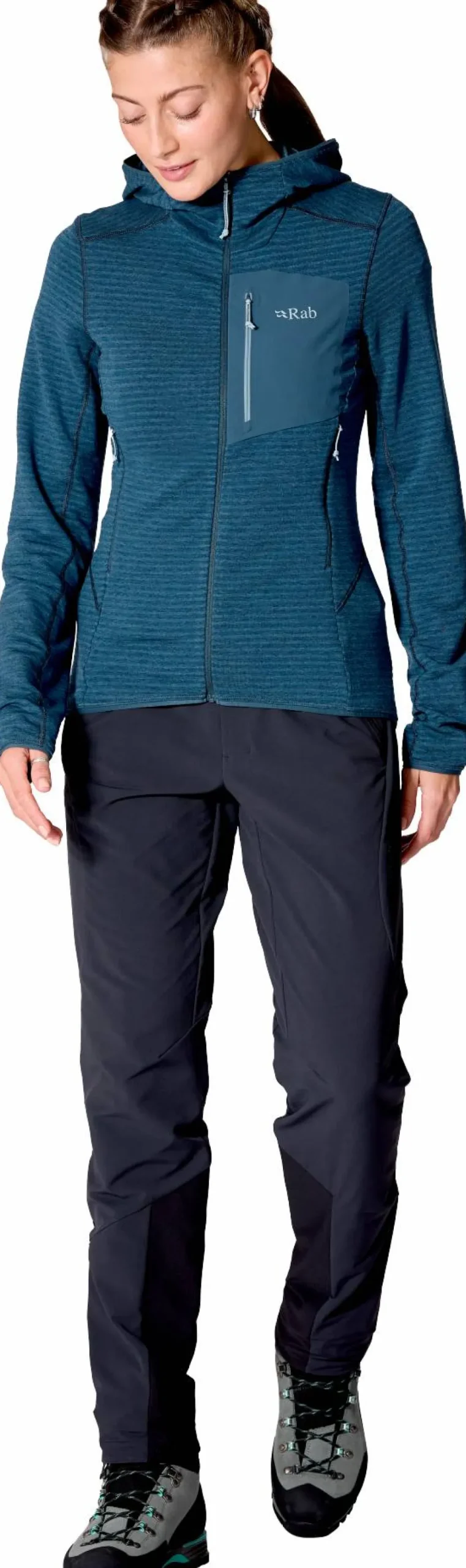 Rab Women's Ascendor Light Hoody Tempest Blue Sale