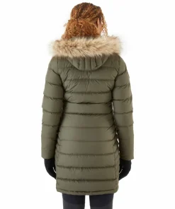 Rab Women's Deep Cover Down Parka Army Discount