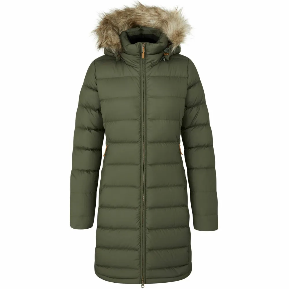 Rab Women's Deep Cover Down Parka Army Discount