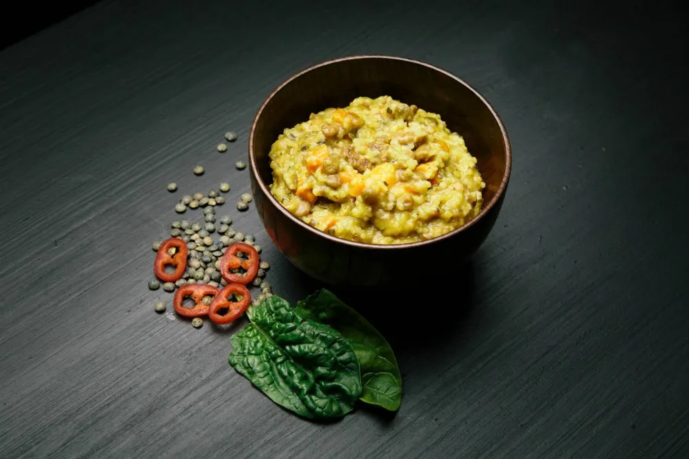 Real Turmat Coscous With Lentils And Spinach Orange