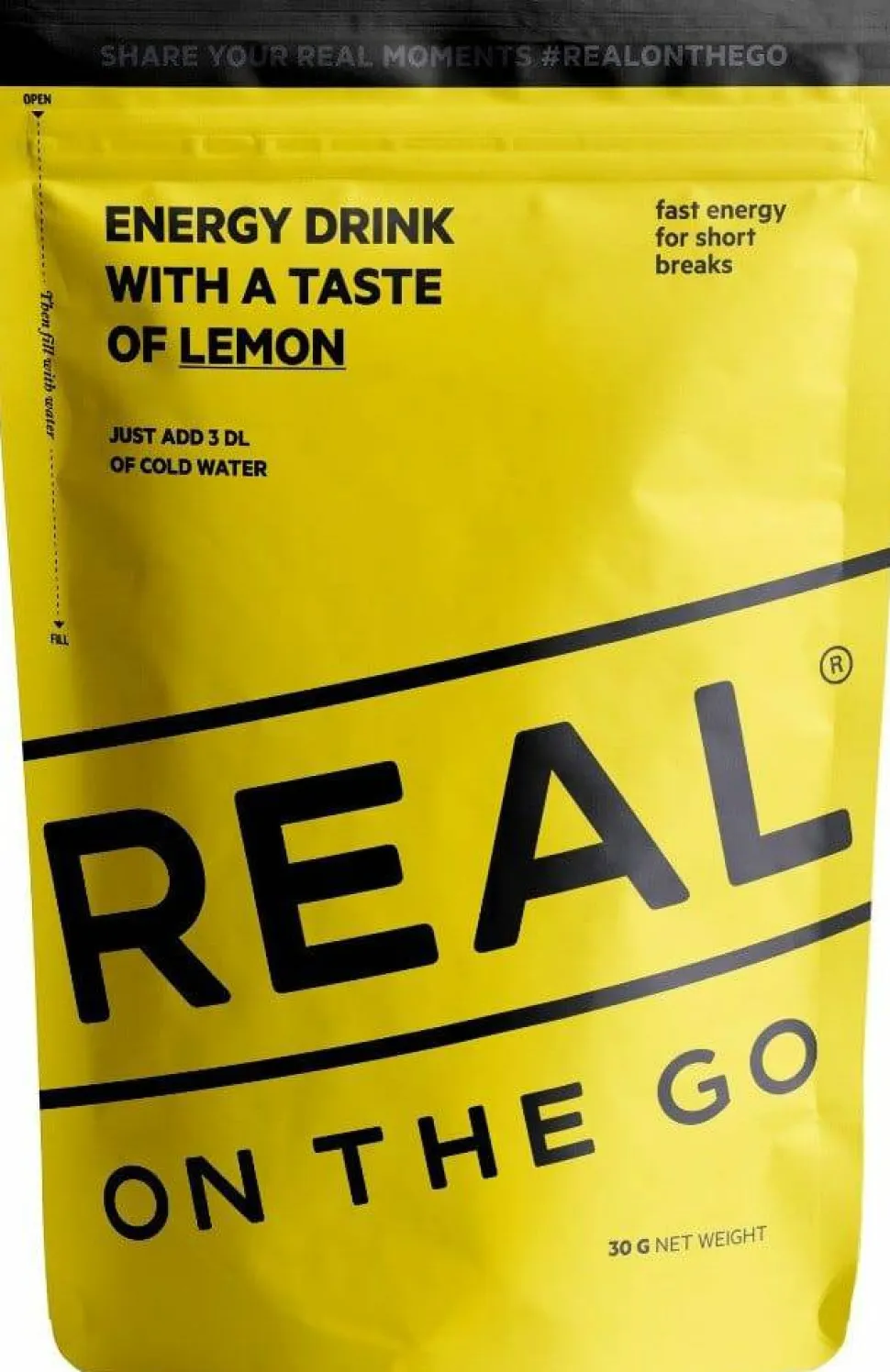 Real Turmat Energi Drink On The Go Lemon
