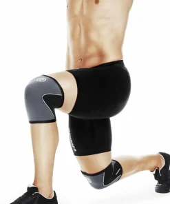 Rehband Rx Knee-Sleeve 5mm Black/Steel Grey Hot