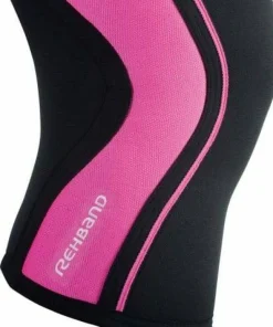 Rehband Rx Knee-Sleeve 5mm Black/Pink Clearance
