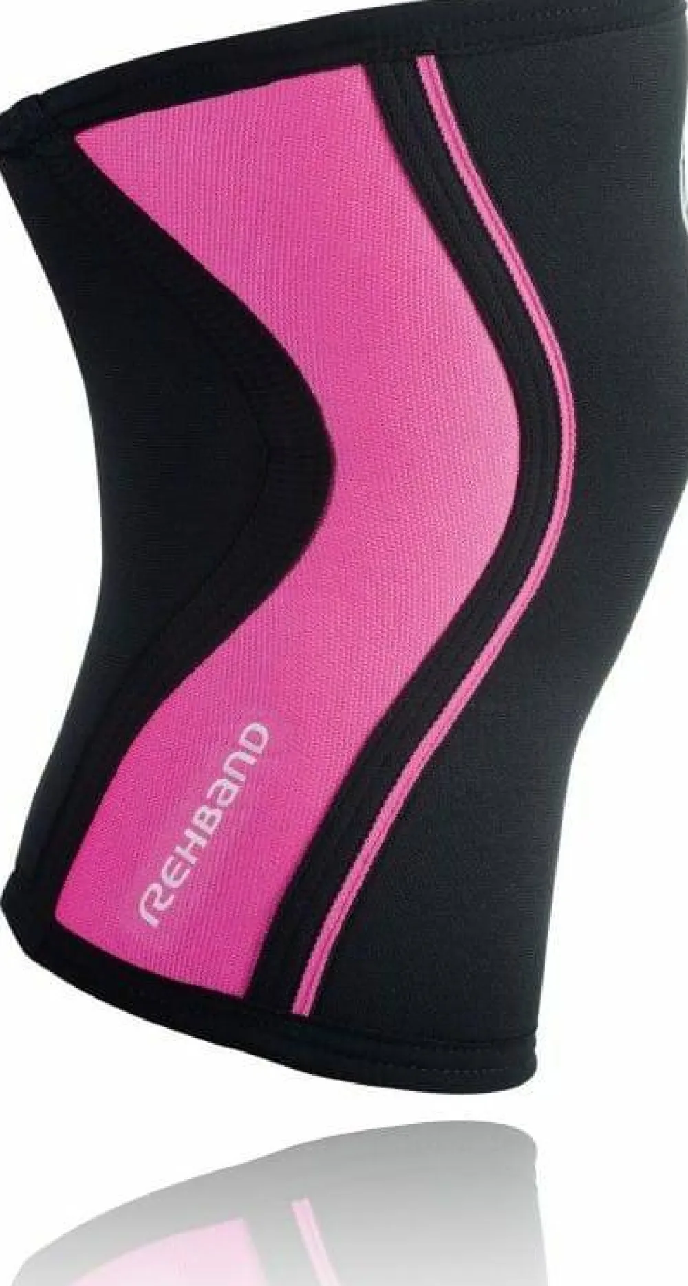 Rehband Rx Knee-Sleeve 5mm Black/Pink Clearance