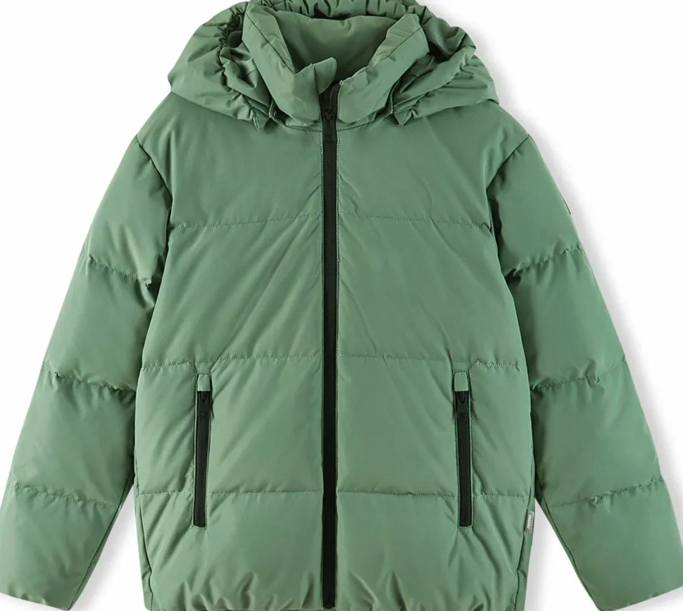 Reima Kids' Down Jacket Paimio Green Clay