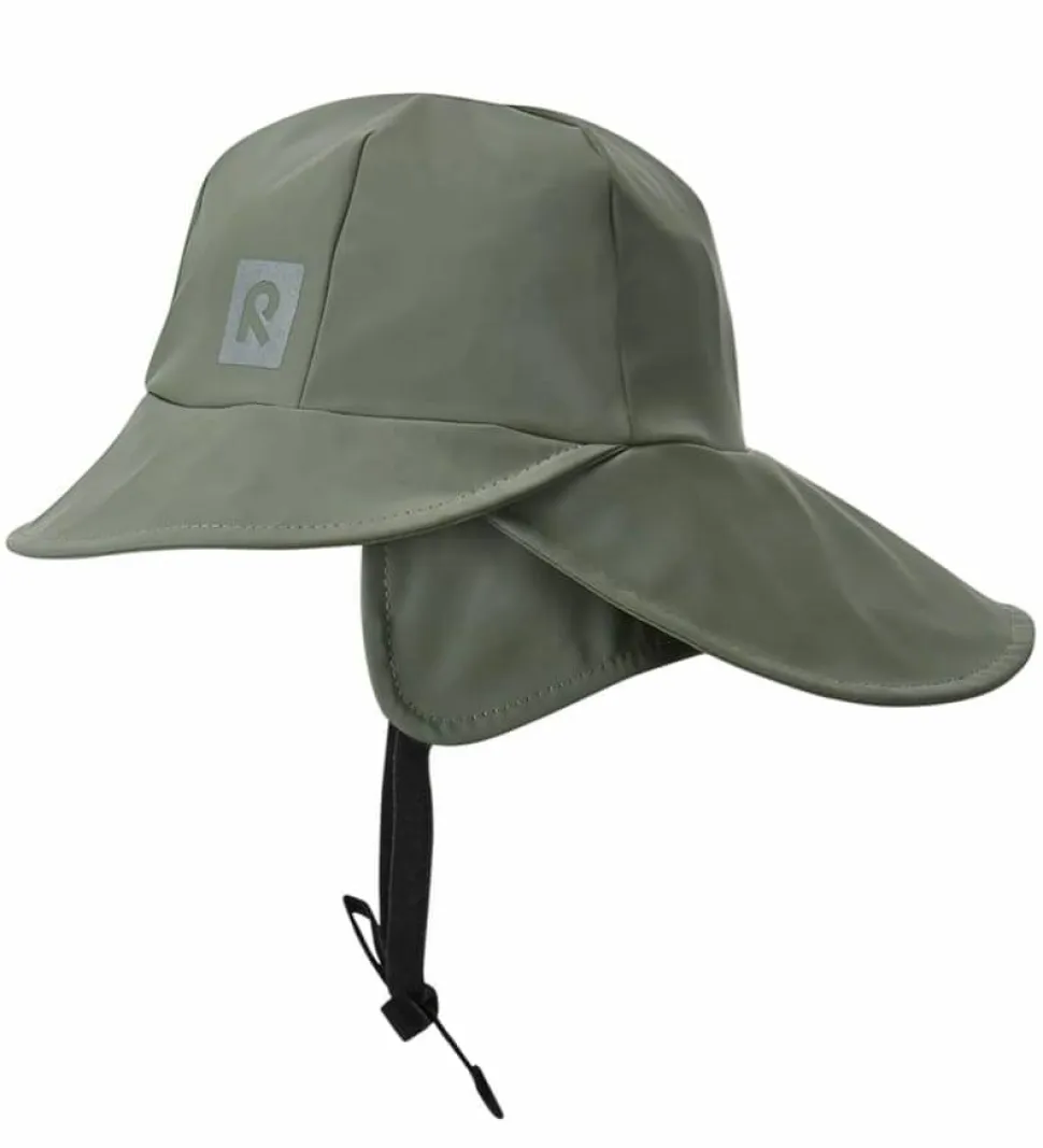 Reima Kids' Rain Shell Hat Rainy Greyish Green