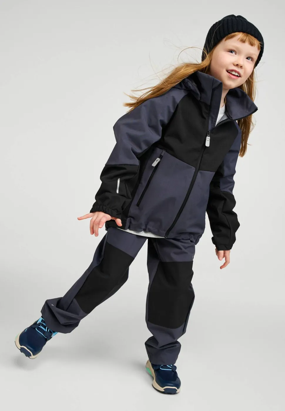 Reima Kids' Softshell Jacket Verraton Soft Black